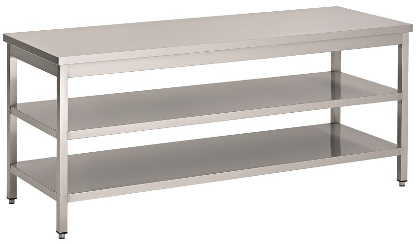 700 WORKTABLE 2 SHELVES 1000 Combisteel