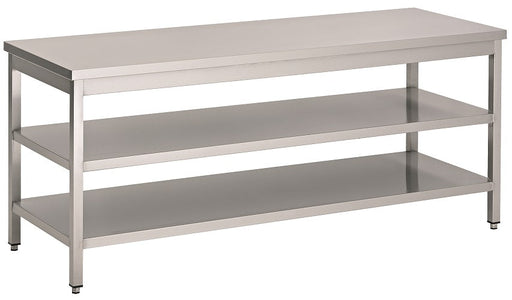 Combisteel 800 Worktable 2 Shelves 1300 Combisteel