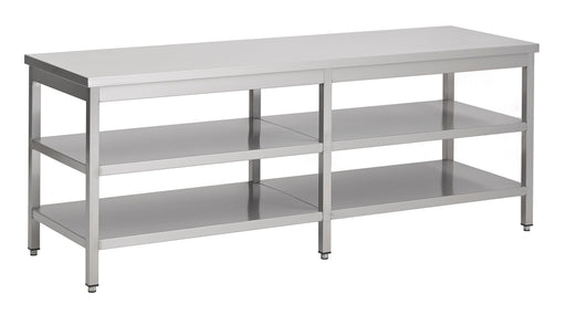 Combisteel 800 Worktable 2 Shelves 2200 Combisteel