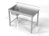 Combisteel Stainless Steel Sink Single Left Hand Bowl 1200 x 700 mm - 7812.0600 Combisteel
