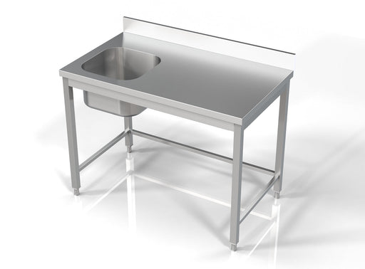 Combisteel Stainless Steel Sink Single Left Hand Bowl 1200 x 700 mm - 7812.0600 Combisteel