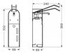 Combisteel Disinfection Post Including Elbow Operated Dispenser 7812.1000 Combisteel