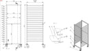 Combisteel Clearing Trolleys 2/1GN 18X - 7819.0026 Combisteel