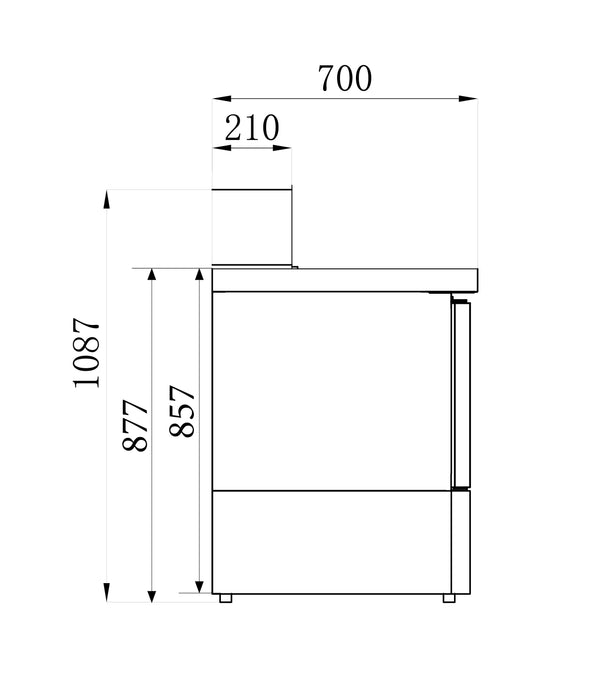 PIZZA COUNTER 2 DOORS