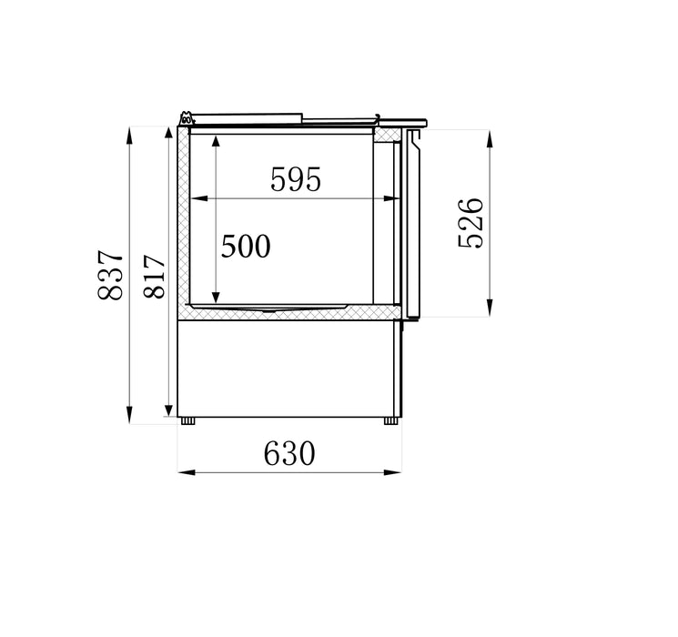 Combisteel Refrigerated Saladette 3 Doors