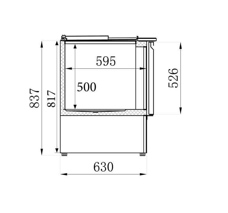 Combisteel Refrigerated Saladette 2 Doors