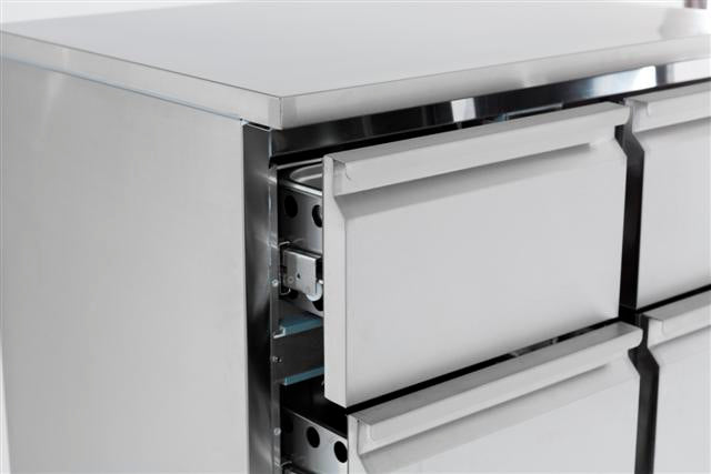 Combisteel Prep Counter Refrigerator With 4 Drawers 7950.0110 – (875H x 900W x 700D) Combisteel