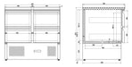 Combisteel Prep Counter Refrigerator With 4 Drawers 7950.0110 – (875H x 900W x 700D) Combisteel