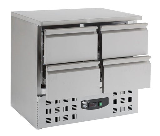 Combisteel Prep Counter Refrigerator With 4 Drawers 7950.0110 – (875H x 900W x 700D) Combisteel
