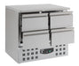 Combisteel Prep Counter Refrigerator With 4 Drawers 7950.0110 – (875H x 900W x 700D) Combisteel