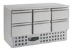 Combisteel Refrigerated Counter - 6 Drawers - Stainless Steel 18/8 - 417L Net Capacity - Ventilated Cooling - -2°C to +8°C - Energy Efficient Design Combisteel