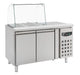 Combisteel Refrigerated Counter With Glass Cover 2 Doors - 7950.0410 Combisteel