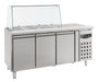 Combisteel Refrigerated Counter With Glass Cover 3 Doors - 7950.0415 Combisteel