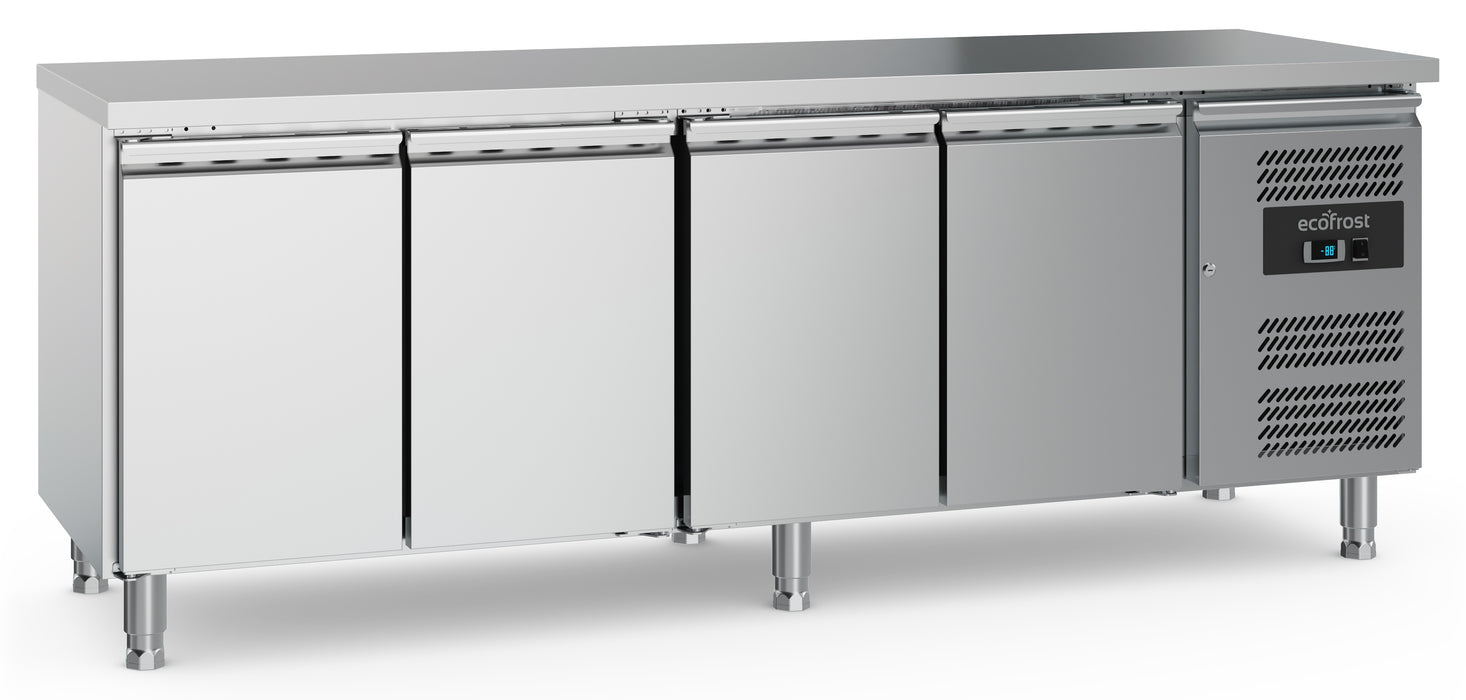 Ecofrost 700 Refrigerated Counter 4 Doors With Adjustable Feet