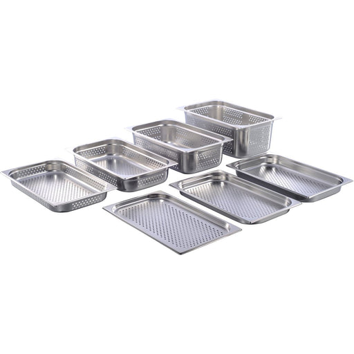 Stainless steel Gastronorm Pan Perforated GN1/1 Depth 20mm |  81120P Makfry