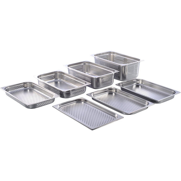 Stainless steel Gastronorm Pan Perforated GN1/1 Depth 150mm |  8116P