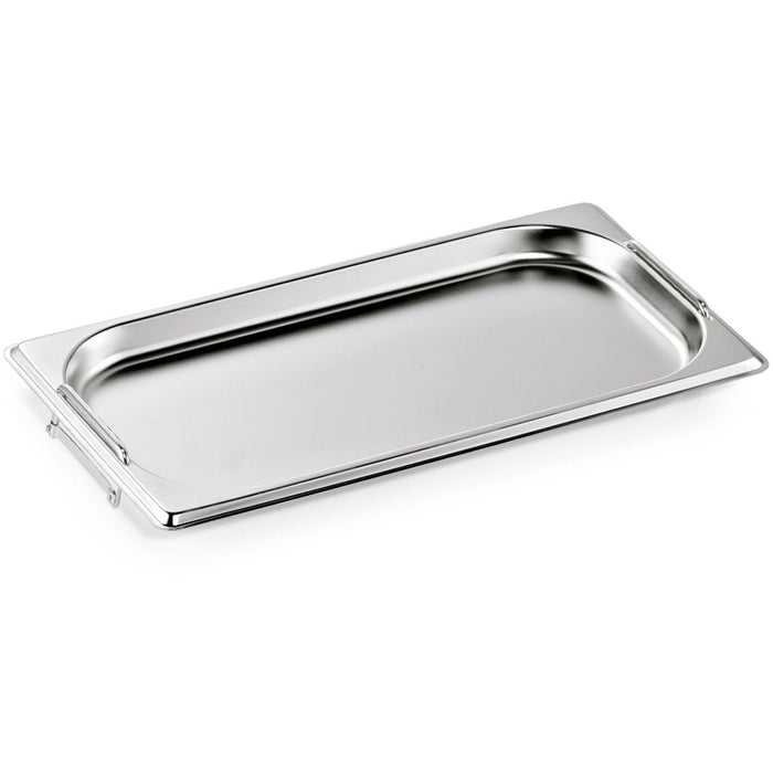 Stainless steel Gastronorm Pan with Handle GN1/4 Depth 20mm |  81420H Makfry