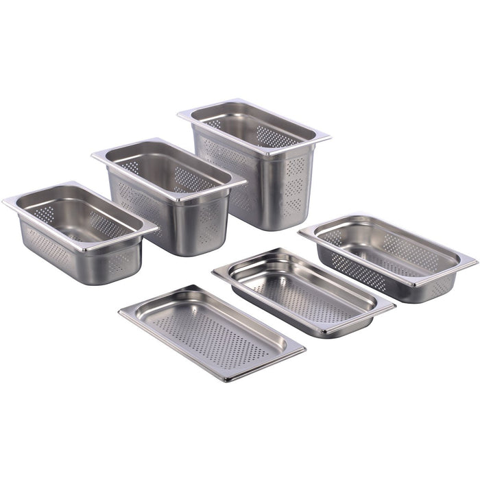 Stainless steel Gastronorm Pan Perforated GN1/3 Depth 200mm |  8138P Makfry