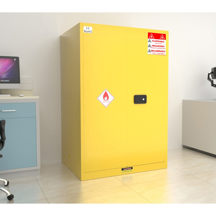 90 Gallon / 400 Litre Flammable Safety COSHH Cabinet 1090x860x1650mm |  MB90GSC