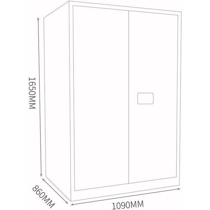 90 Gallon / 400 Litre Flammable Safety COSHH Cabinet 1090x860x1650mm |  MB90GSC