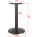 Black Cast Iron Table Base Round Ø550x720mm |  A006B Makfry