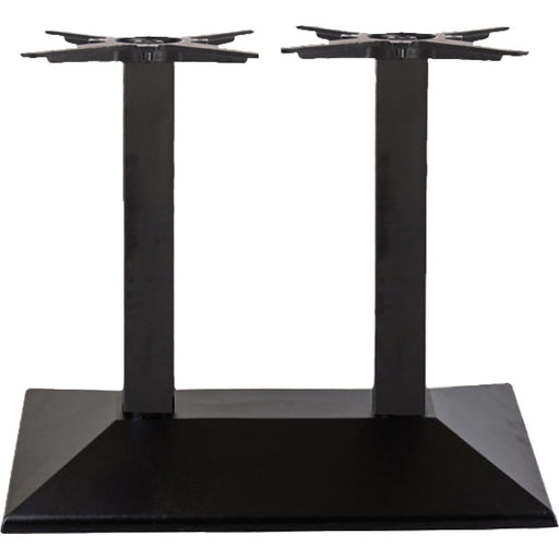Black Cast Iron Twin Column Table Base Square 750x400x720mm |  A044A Makfry