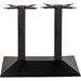 Black Cast Iron Twin Column Table Base Square 750x400x720mm |  A044A Makfry