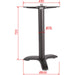 Black Cast Iron Table Base Tri-Leg 600x720mm |  A050 Makfry