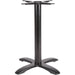 Black Cast Iron Table Base Cross-Base 620x720mm |  A051 Makfry