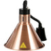 Rise & Fall Dome Heat Lamp Bronze Rose Gold |  A65121307 Makfry