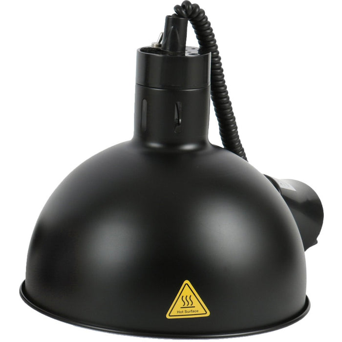 Rise & Fall Dome Heat Lamp Black |  A65121502 Makfry