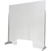 Freestanding Sneeze Guard/Plastic Divider Screen 1000x1000mm Clear |  AC80011 Makfry