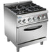 B Grade Professional Gas Range 4 Burners 30k W Electric Oven 5.8k W 700mm Depth | Adx705 A B Grade Makfry