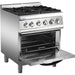 B Grade Professional Gas Range 4 Burners 30k W Electric Oven 5.8k W 700mm Depth | Adx705 A B Grade Makfry