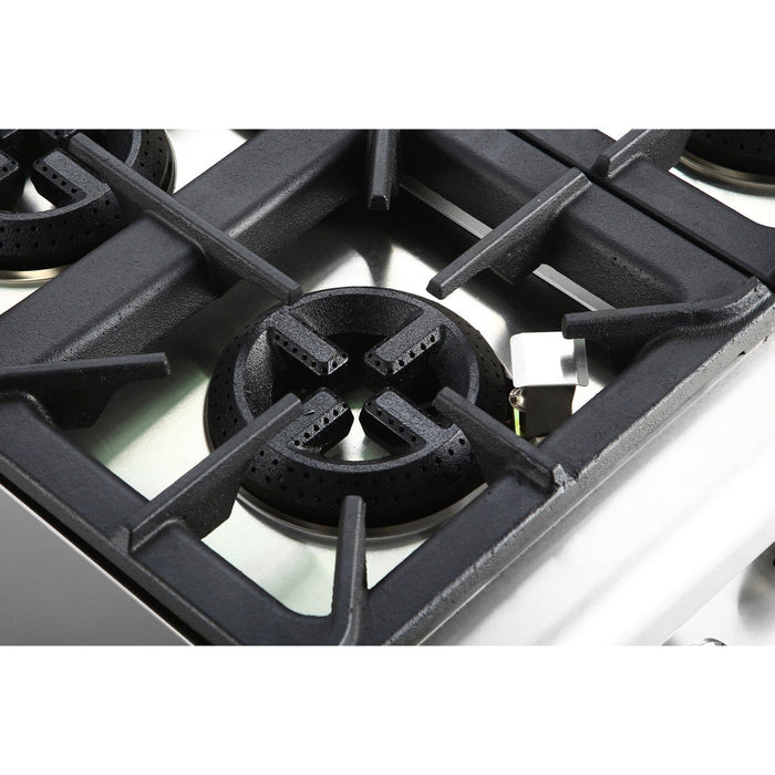 B Grade Professional Gas Range 4 Burners 30k W Electric Oven 5.8k W 700mm Depth | Adx705 A B Grade Makfry