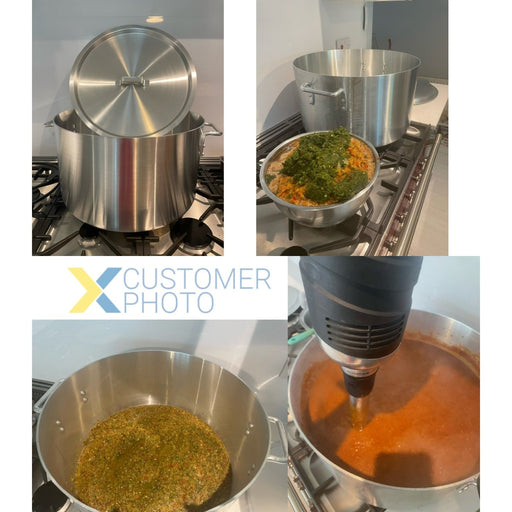 Professional Sauce Pot with Lid Aluminium 37 litres |  ALPOT40 Makfry