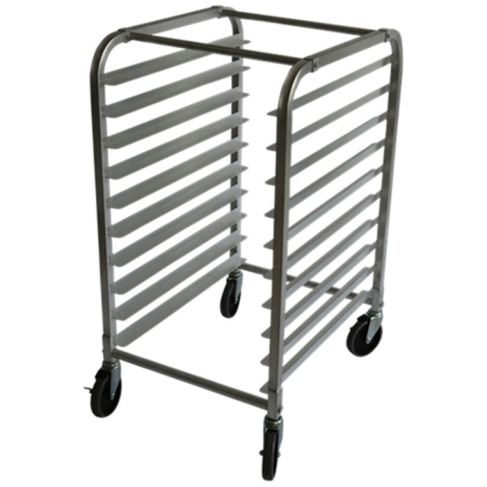 Rack/Tray/Pan Trolley Aluminium for 660x460mm sheet pan 10 tier |  ALRK10 Makfry