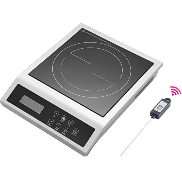Commercial Induction cooker 2.5kW with Core temperature probe |  AMD125 Makfry