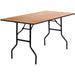 Folding Banquet Catering Table 5ft Plywood 1530x760x760mm |  AX216 Makfry