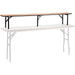 Folding Bar Top Table 8ft Plywood 2430x300x300mm |  AX226 Makfry