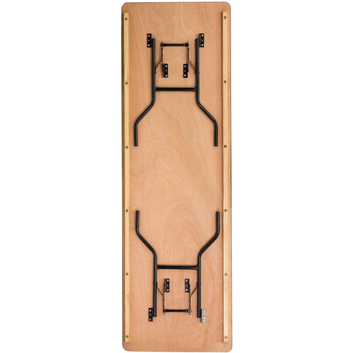 Folding Banquet Catering Table 8ft Plywood 2430x760x760mm |  AX222 Makfry