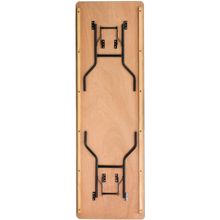 Folding Banquet Catering Table 8ft Plywood 2430x760x760mm |  AX222 Makfry