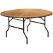 Round Folding Banquet Catering Table 6ft Plywood 1830x760 |  AX214 Makfry