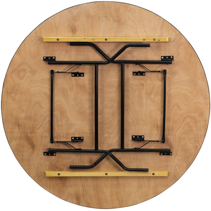 Round Folding Banquet Catering Table 5ft Plywood 1530x760 |  AX212 Makfry