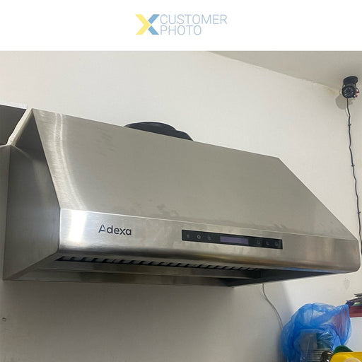 Commercial Extraction Canopy With Filter, Range Hood, Fan, Lights &Amp; Speed Control 900mm | Ap238 Ps8336 Makfry