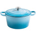 Enameled Cast iron Casserole Dish Round Turquiose ø26cm 5 litres |  A26DQT Makfry