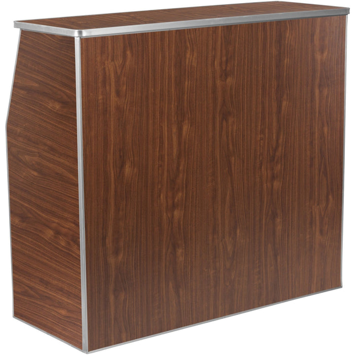 Portable Foldable Bar Walnut Laminate | Ax204 Makfry
