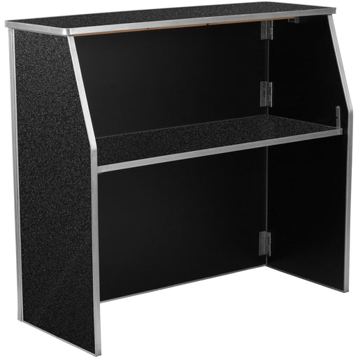 Portable Foldable Bar Black Marble Laminate | Ax206 Makfry