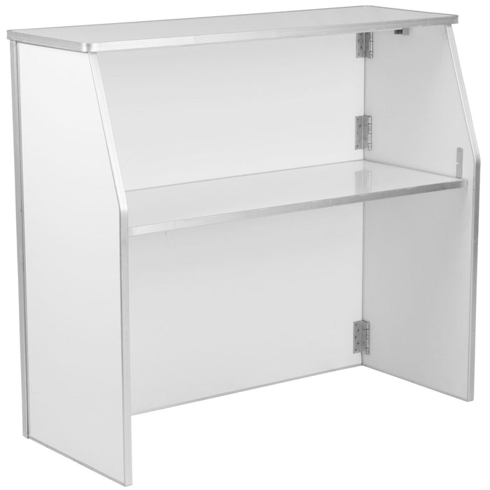 Portable Foldable Bar White Laminate | Ax232 Makfry