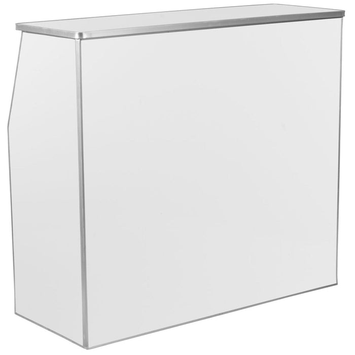 Portable Foldable Bar White Laminate | Ax232 Makfry